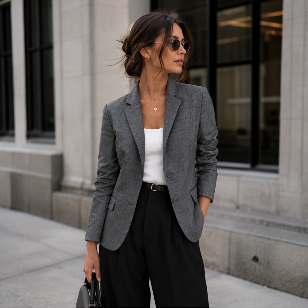 New York & Company gray blazer. Size 0.